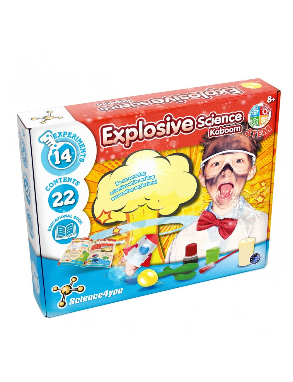 Science 4 You Explosive Kit Kaboom Chemical Reaction Learn STEM 28 Experiments 