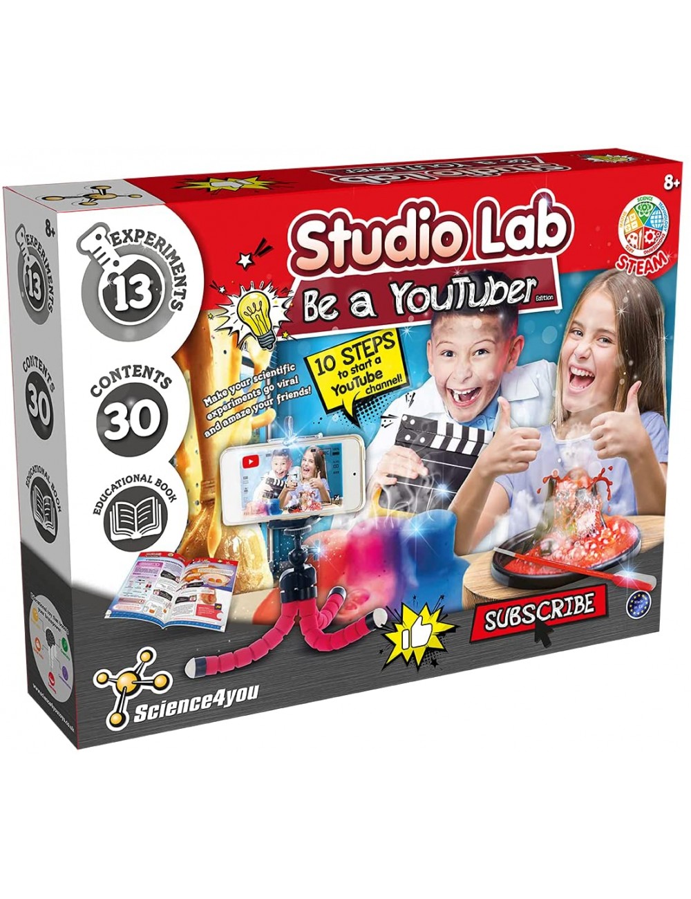 Educational STEM Experiments Set Science4You Studio Lab Be A Youtuber 