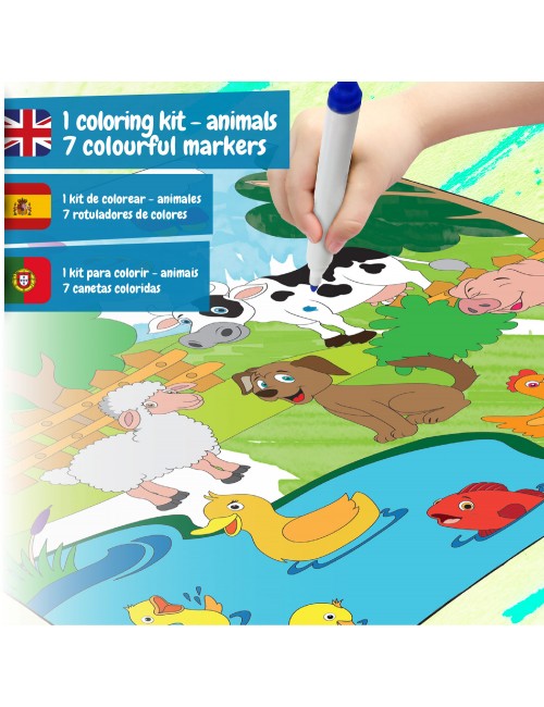 Colouring Mat - Animals