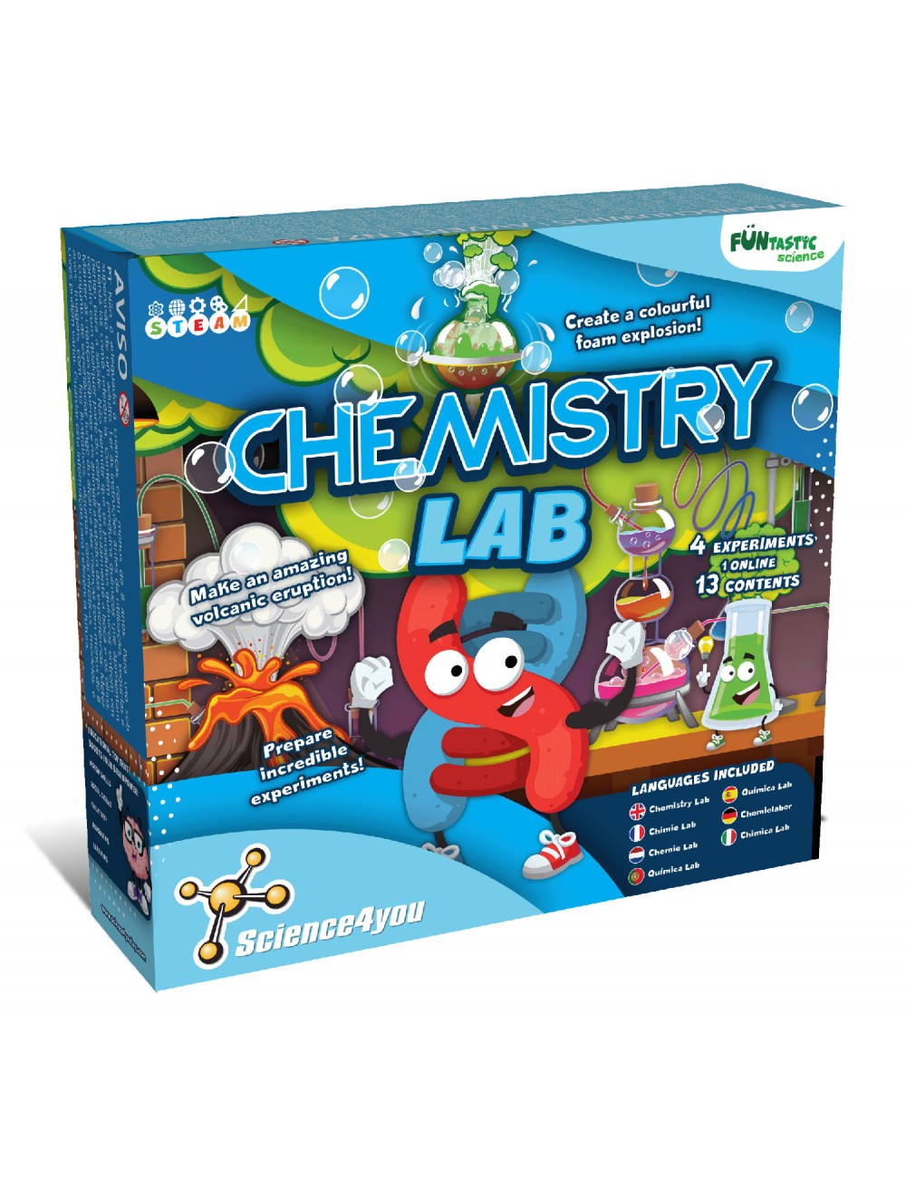 Children's Chemistry Science Experiment Kit Pretend Play Science