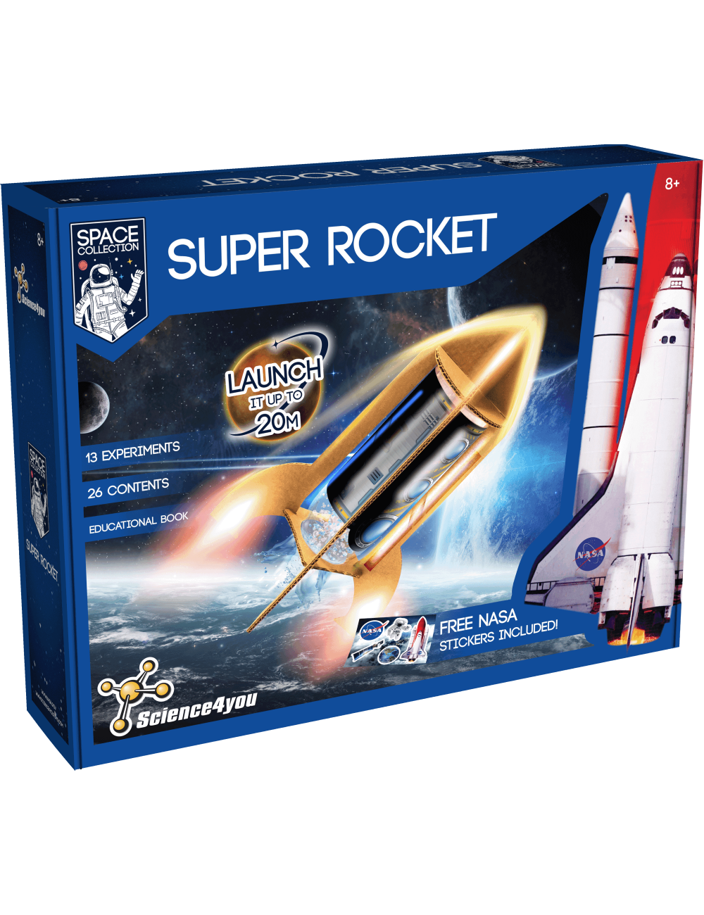 Superrakete - NASA  Lernspielzeug für Kinder ab 8 Jahren