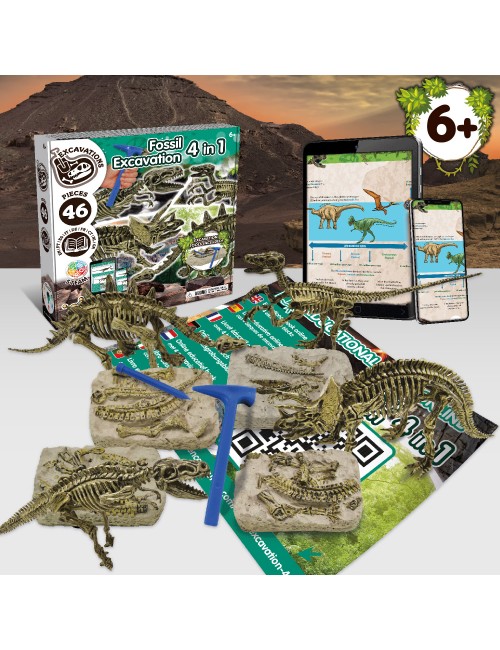 Science4you - Jogo de exploração jurássica com kit de paleontologia e  puzzle de dinossauros ㅤ, DIVERSOS