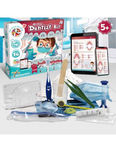 Kit de Médecin pour Enfants Jouet de Dentiste, 9 Pièces Outils de Dentiste  Enfants Semblant Jouer Dentiste Vérifier Le Jouet de Modèle de Dent, Jouet