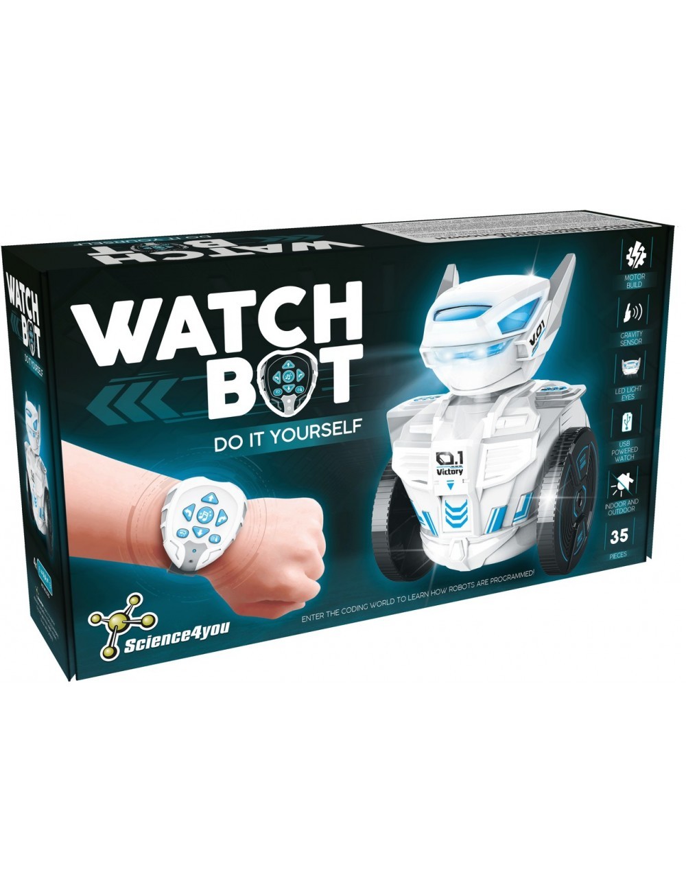 Robot Intelligent Pour Enfants - Blanc & Rouge