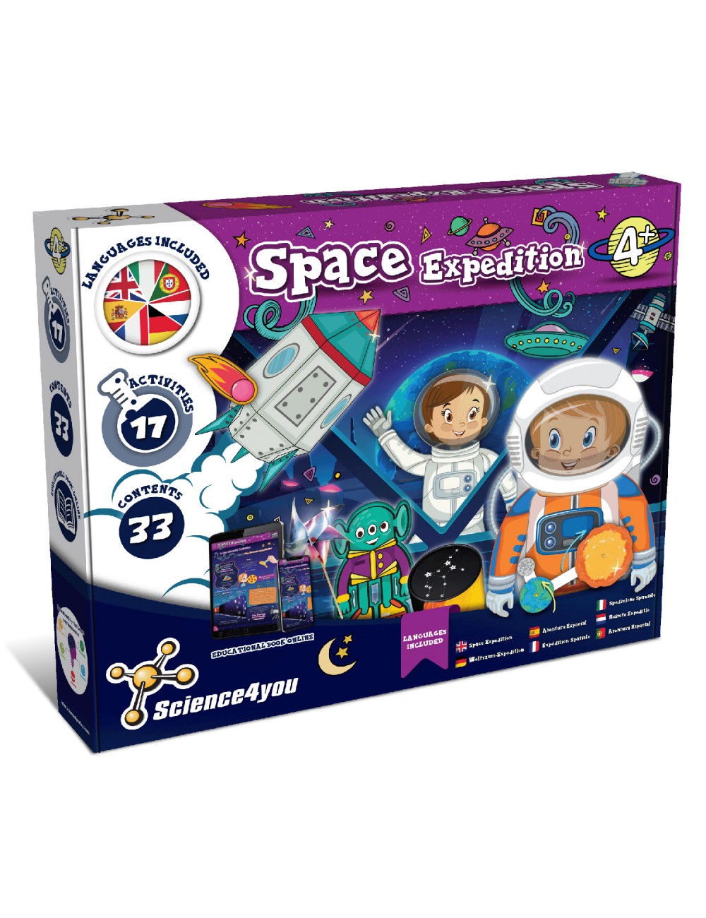 Super Kit 6 en 1 - Multilingue, Jouet éducatif et scientifique pour les  enfants de +8 ans