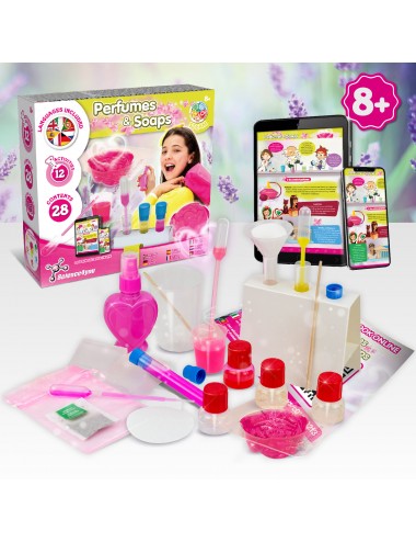 Science4you Fabrique de Savons - Kit Fabrication Savon pour Enfants 7 8 9  10 11 12+ ans - Jouet avec Expériences Scientifiques et Activités Manuelles