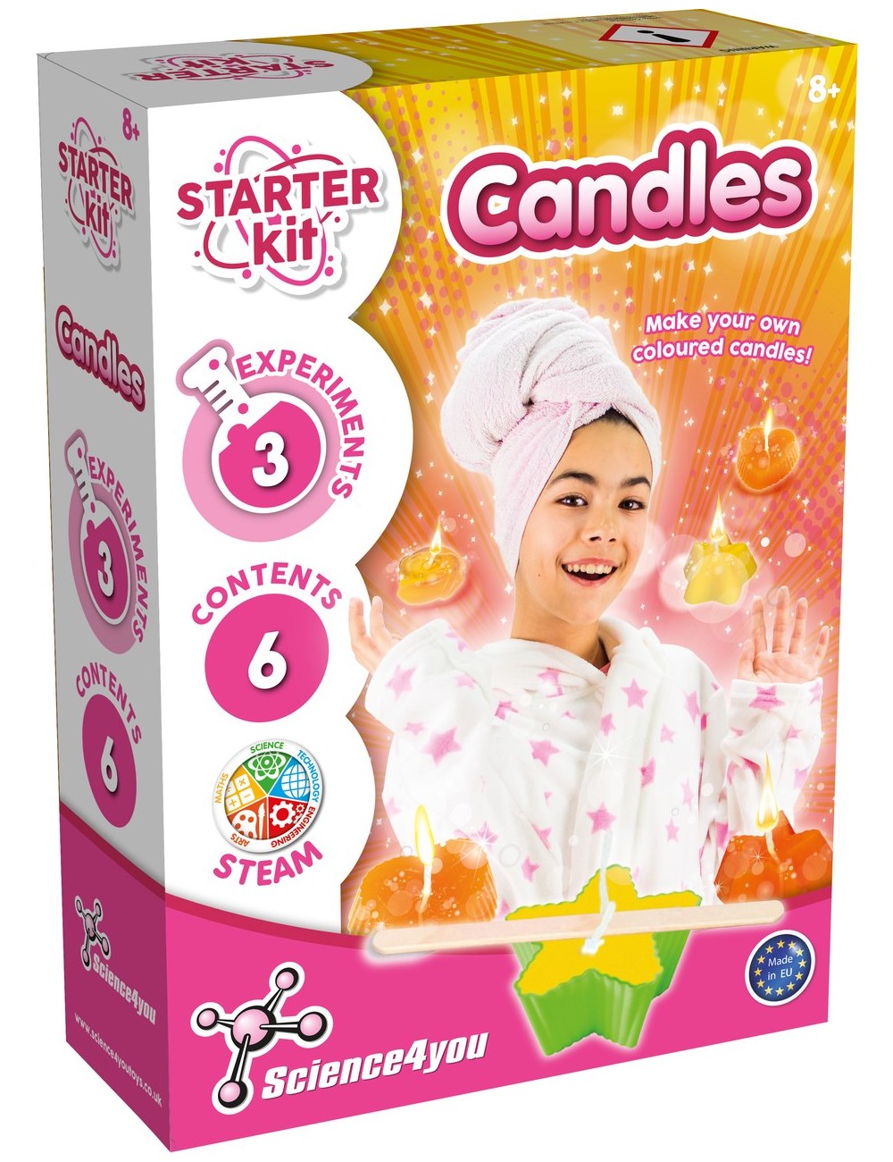 Candles Starter Kit - Cosmetic Toy for Children Aged 8+ | Science4you